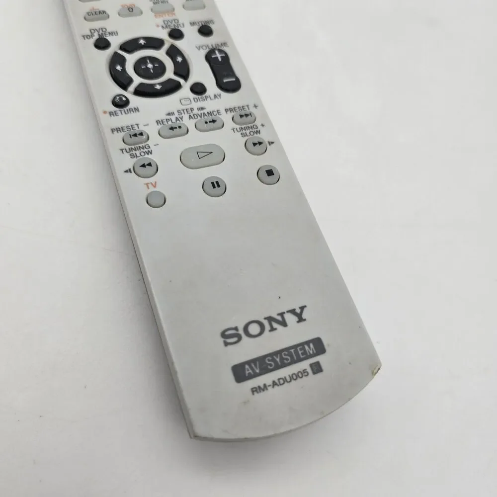 Sony RM-ADU005 Remote Control for DVD Home Theater System DAV-HDX266 HCD-HDX266